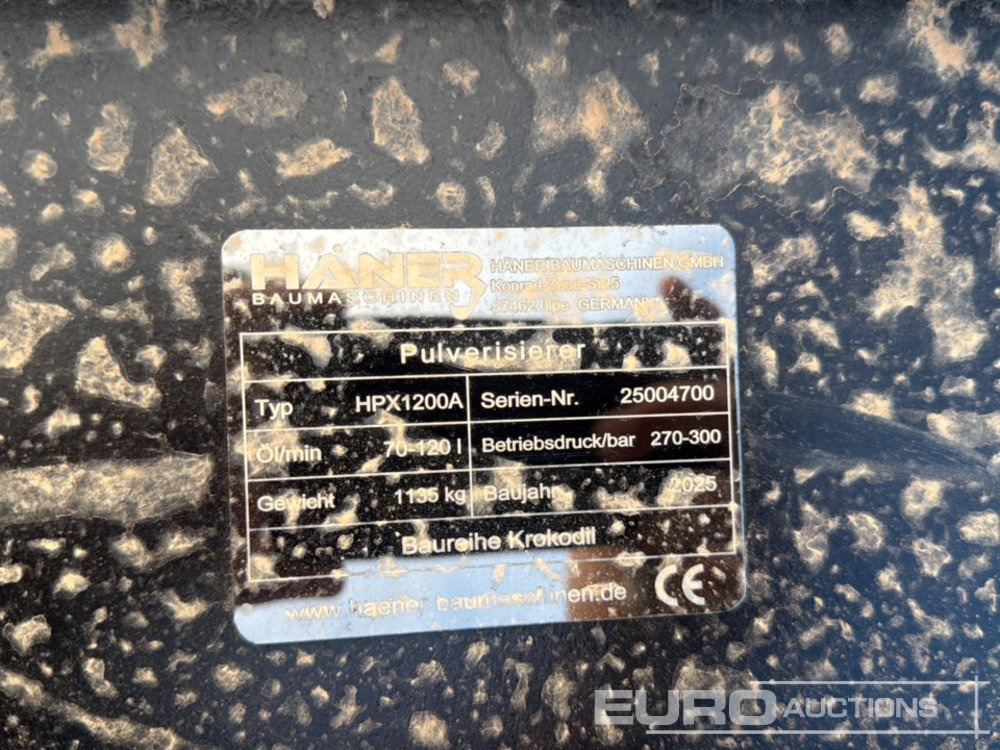 Unused 2025 Häner HPX1200A - Навесное оборудование для Экскаваторов: фото 5 Unused 2025 Häner HPX1200A - Навесное оборудование для Экскаваторов: фото 5