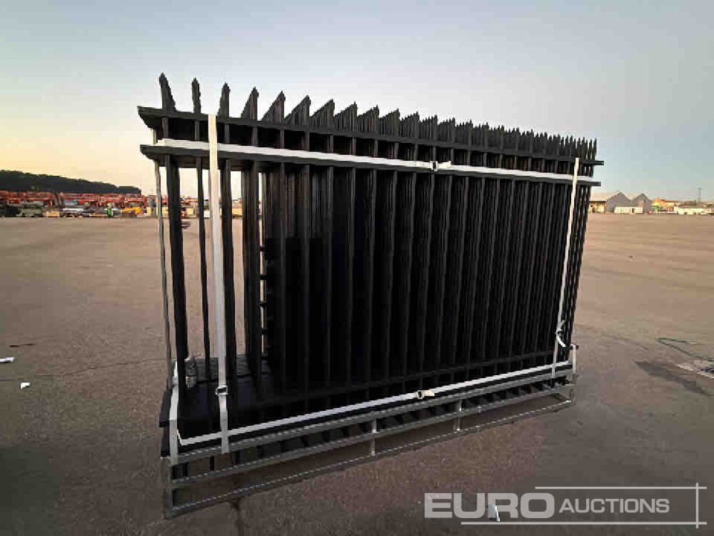 Unused 2025 KMY Industrial Iron Site Fence, Qty (20 of) Fence Panels, (20 of) Posts (W10XH6') Powder Coated Surface - Инструмент/ Оборудование: фото 5 Unused 2025 KMY Industrial Iron Site Fence, Qty (20 of) Fence Panels, (20 of) Posts (W10XH6') Powder Coated Surface - Инструмент/ Оборудование: фото 5