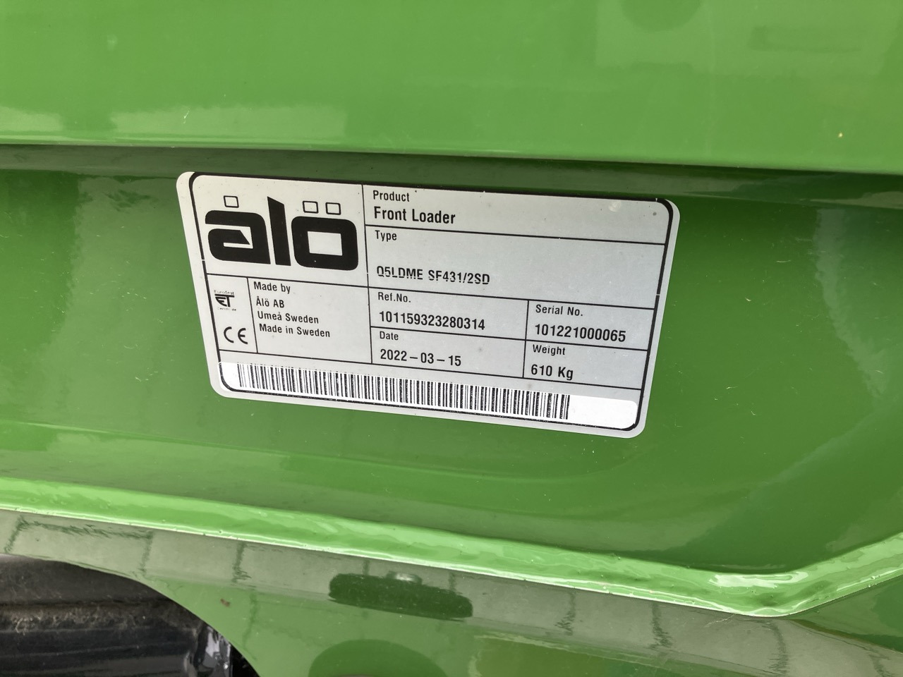 Alö Frontlader Q5 LDM EURO - Фронтальный погрузчик для трактора: фото 2 Alö Frontlader Q5 LDM EURO - Фронтальный погрузчик для трактора: фото 2