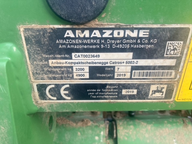 Amazone Catros 5002-2 - Борона: фото 2 Amazone Catros 5002-2 - Борона: фото 2