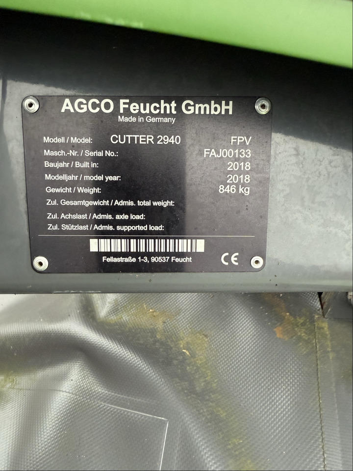Fendt Frontmähwerk Cutter 2940 FPV - Косилка: фото 2 Fendt Frontmähwerk Cutter 2940 FPV - Косилка: фото 2