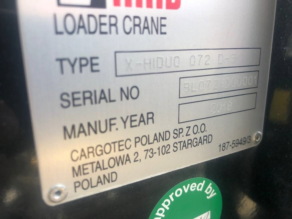 Hiab X-HiDuo 072 D-3 - Кран-манипулятор для Грузовиков: фото 3 Hiab X-HiDuo 072 D-3 - Кран-манипулятор для Грузовиков: фото 3