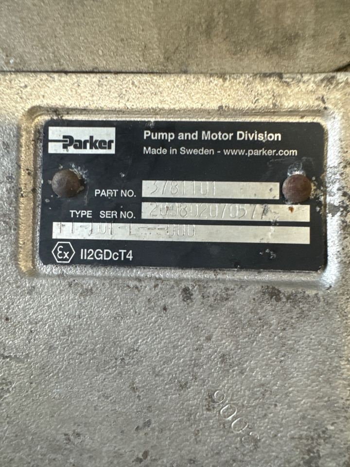 PARKER HYDRALIC PUMP 101 L 3781101 - Гидравлика для Грузовиков: фото 2 PARKER HYDRALIC PUMP 101 L 3781101 - Гидравлика для Грузовиков: фото 2