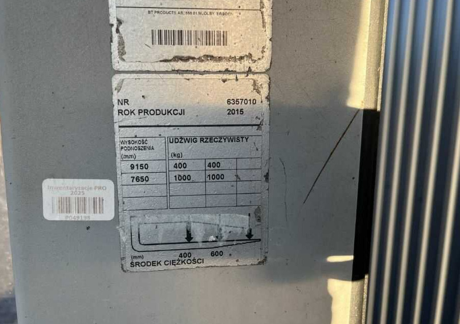 BT OME100H - Сборщик заказов: фото 5 BT OME100H - Сборщик заказов: фото 5