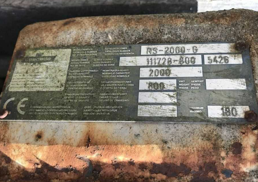 Cascade RS-2000-G - Захват для Вилочных погрузчиков: фото 5 Cascade RS-2000-G - Захват для Вилочных погрузчиков: фото 5