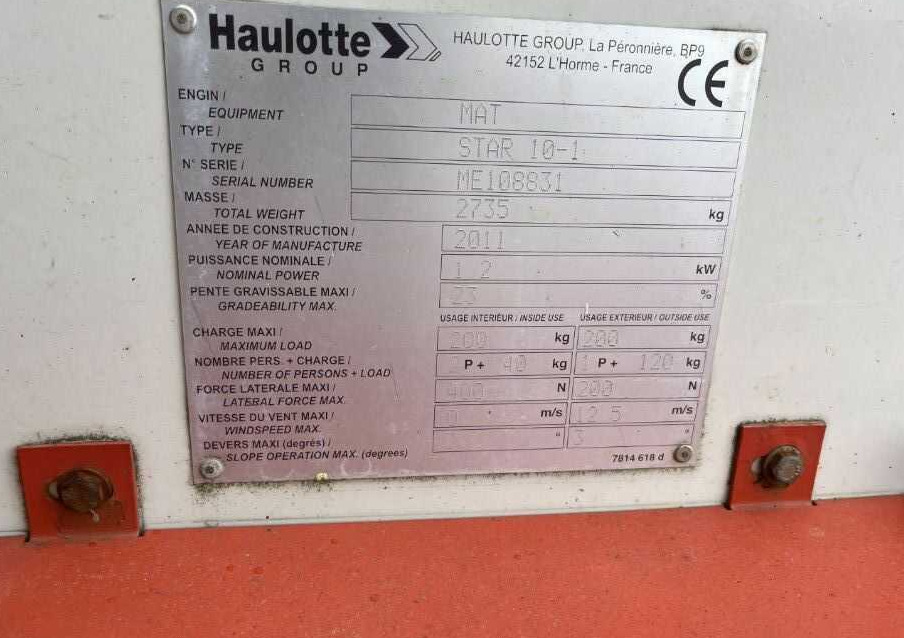 Haulotte STAR 10-1 - Вертикальный мачтовый подъемник: фото 4 Haulotte STAR 10-1 - Вертикальный мачтовый подъемник: фото 4