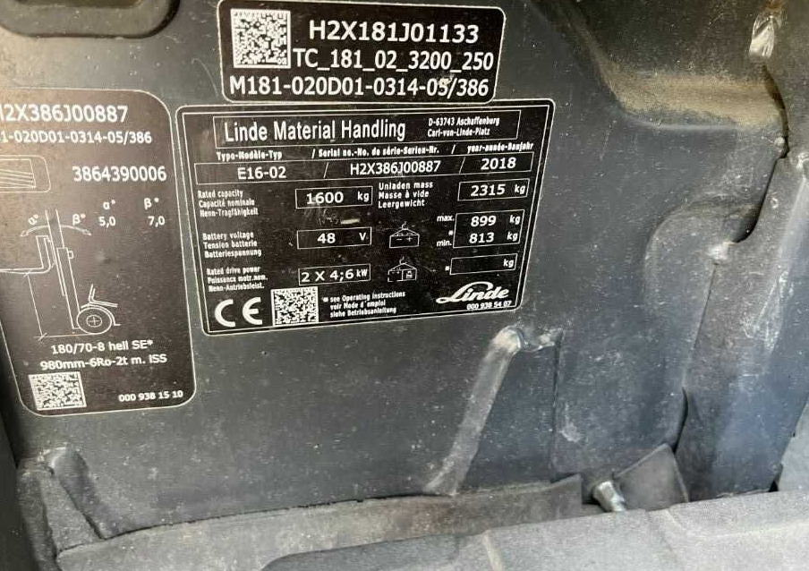 Linde E16-02 - Электропогрузчик: фото 4 Linde E16-02 - Электропогрузчик: фото 4