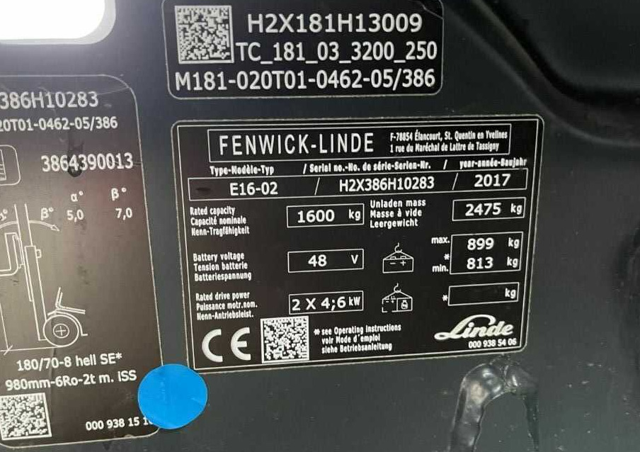 Linde E16-02 - Электропогрузчик: фото 2 Linde E16-02 - Электропогрузчик: фото 2