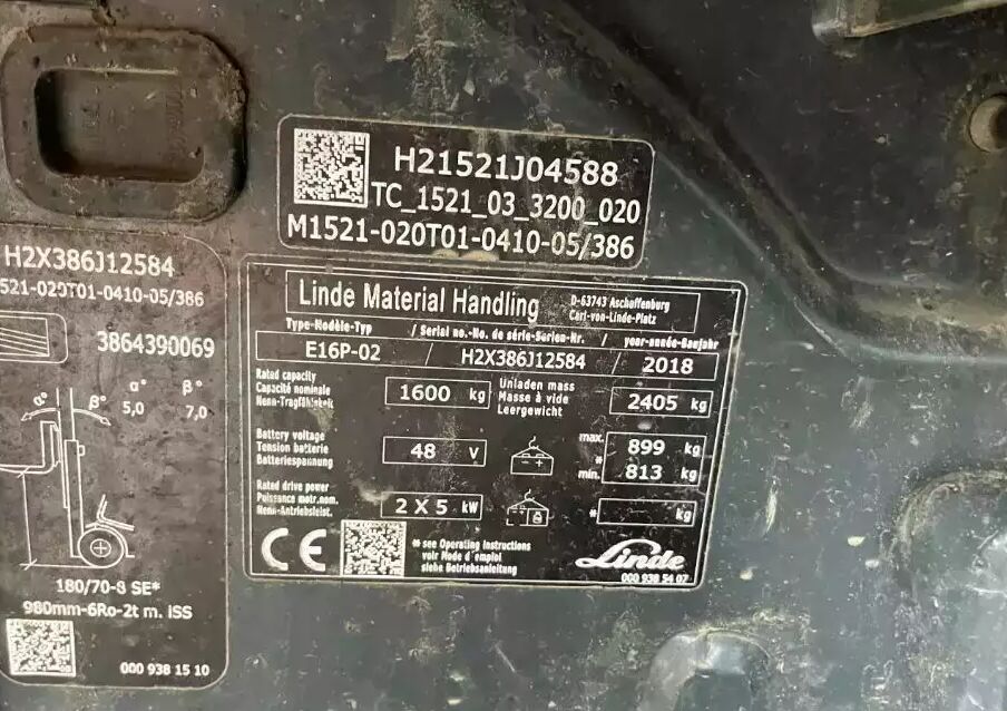 Linde E16P-02 - Электропогрузчик: фото 4 Linde E16P-02 - Электропогрузчик: фото 4