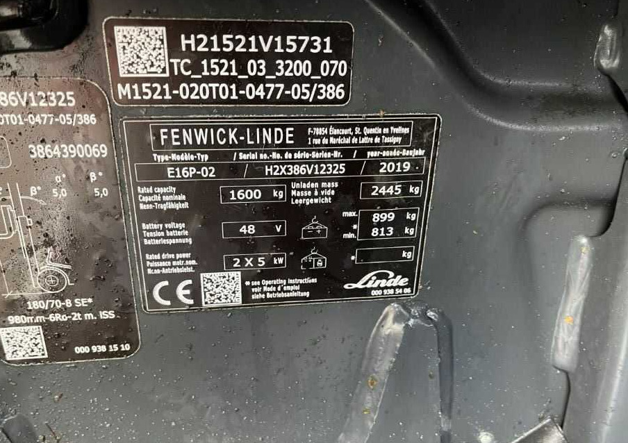 Linde E16P-02 - Электропогрузчик: фото 4 Linde E16P-02 - Электропогрузчик: фото 4