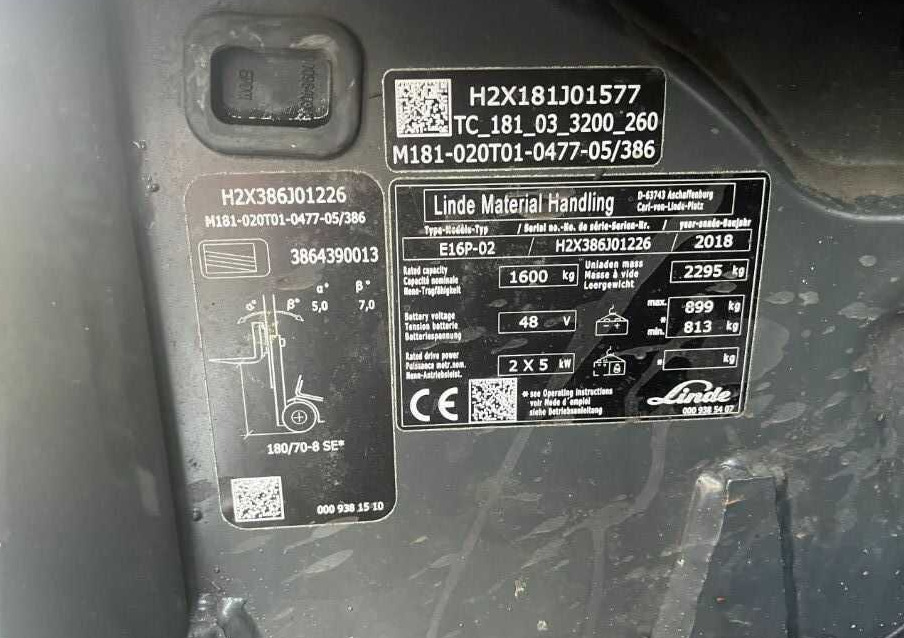 Linde E16P-02 - Электропогрузчик: фото 4 Linde E16P-02 - Электропогрузчик: фото 4