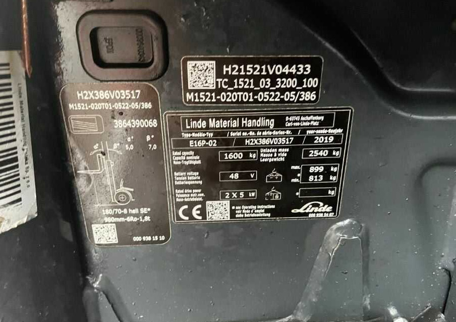 Linde E16P-02 - Электропогрузчик: фото 4 Linde E16P-02 - Электропогрузчик: фото 4