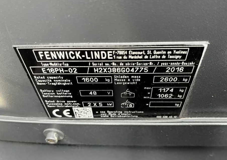 Linde E16PH-02 - Электропогрузчик: фото 5 Linde E16PH-02 - Электропогрузчик: фото 5