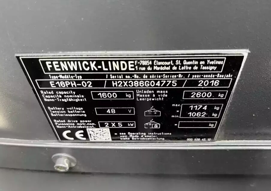Linde E16PH-02 - Электропогрузчик: фото 4 Linde E16PH-02 - Электропогрузчик: фото 4