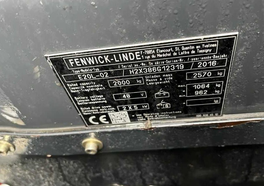 Linde E20L-02 - Электропогрузчик: фото 4 Linde E20L-02 - Электропогрузчик: фото 4