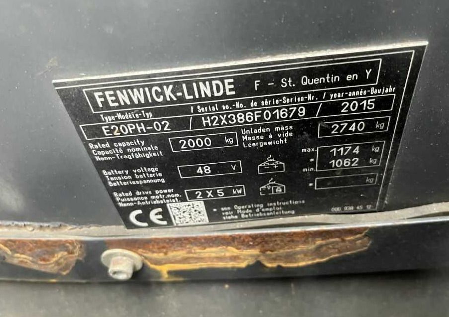Linde E20PH-02 - Электропогрузчик: фото 4 Linde E20PH-02 - Электропогрузчик: фото 4