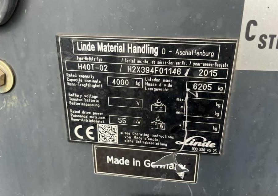 Linde H40T-02 - Газовый погрузчик: фото 4 Linde H40T-02 - Газовый погрузчик: фото 4