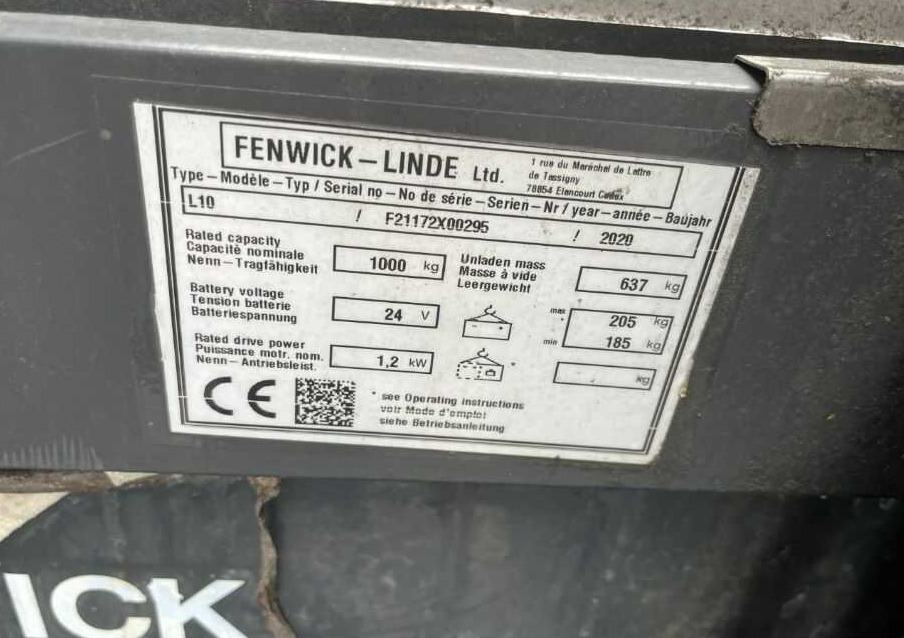 Linde L10 - Штабелер: фото 4 Linde L10 - Штабелер: фото 4