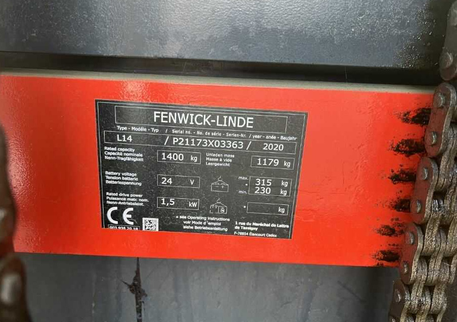 Linde L14 - Штабелер: фото 4 Linde L14 - Штабелер: фото 4