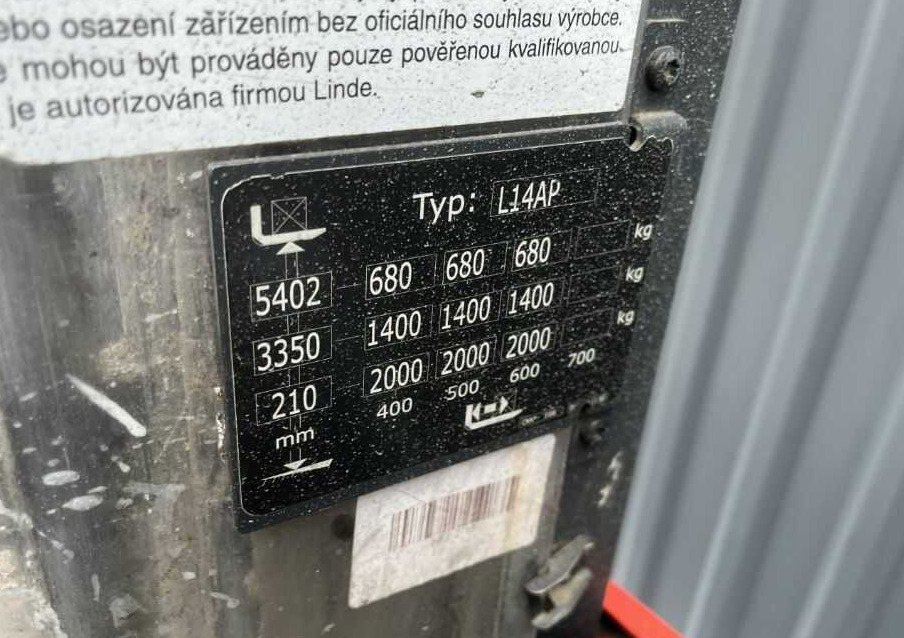 Linde L14AP - Штабелер: фото 5 Linde L14AP - Штабелер: фото 5