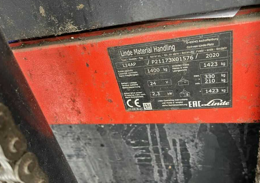 Linde L14AP - Штабелер: фото 4 Linde L14AP - Штабелер: фото 4