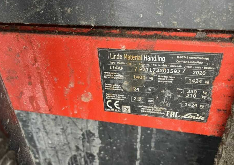 Linde L14AP - Штабелер: фото 4 Linde L14AP - Штабелер: фото 4