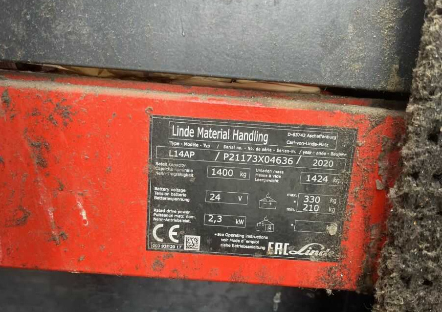 Linde L14AP - Штабелер: фото 4 Linde L14AP - Штабелер: фото 4