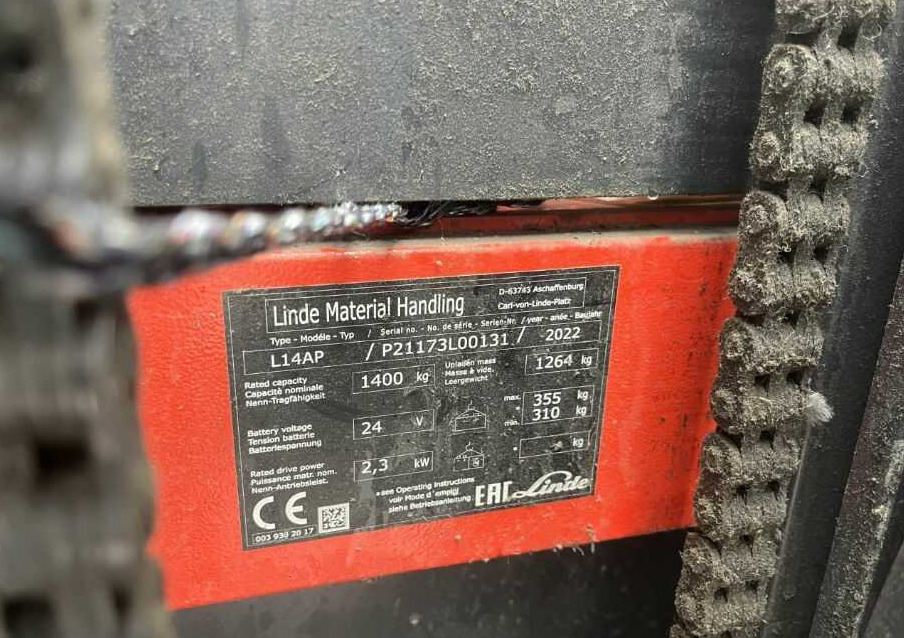 Linde L14APi - Штабелер: фото 4 Linde L14APi - Штабелер: фото 4