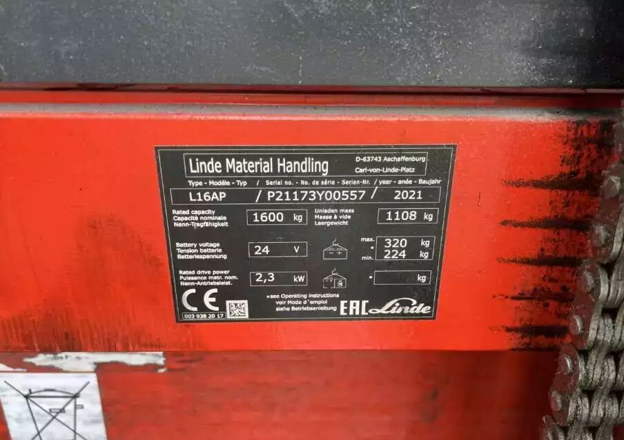 Linde L16AP - Штабелер: фото 4 Linde L16AP - Штабелер: фото 4
