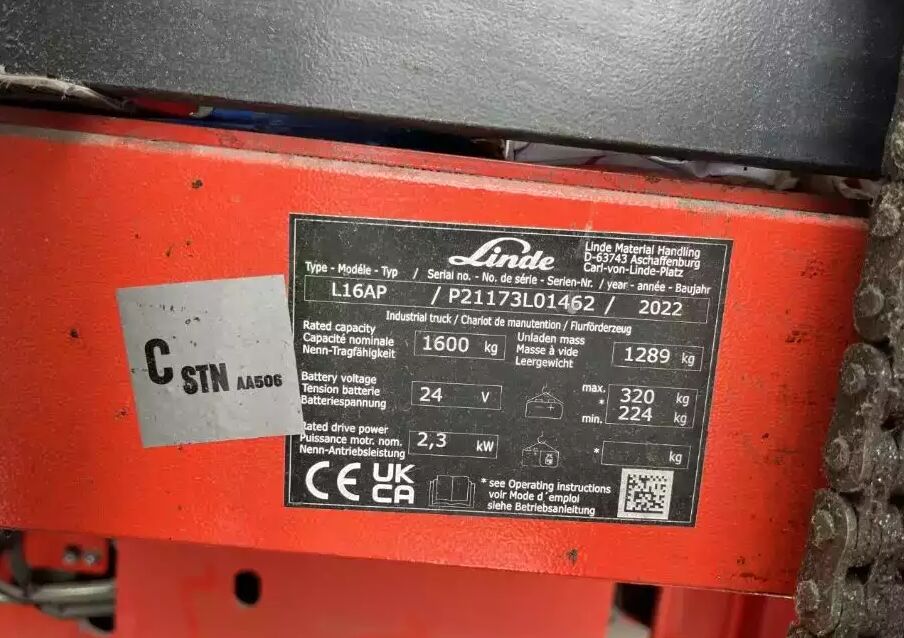 Linde L16AP - Штабелер: фото 4 Linde L16AP - Штабелер: фото 4