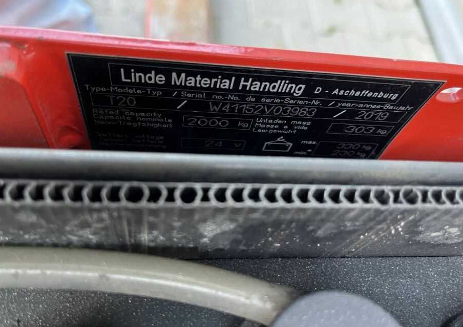 Linde T20 - Тележка: фото 5 Linde T20 - Тележка: фото 5