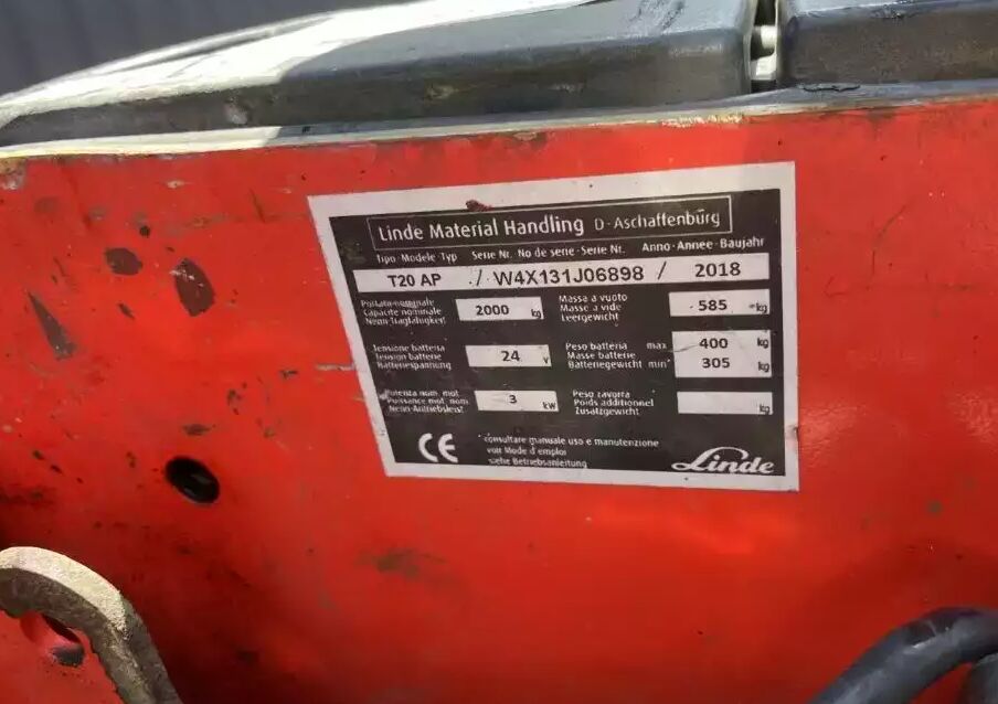 Linde T20AP - Тележка: фото 4 Linde T20AP - Тележка: фото 4