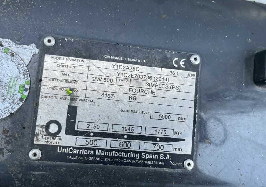 Nissan Y1D2A25Q - Дизельный погрузчик: фото 4 Nissan Y1D2A25Q - Дизельный погрузчик: фото 4