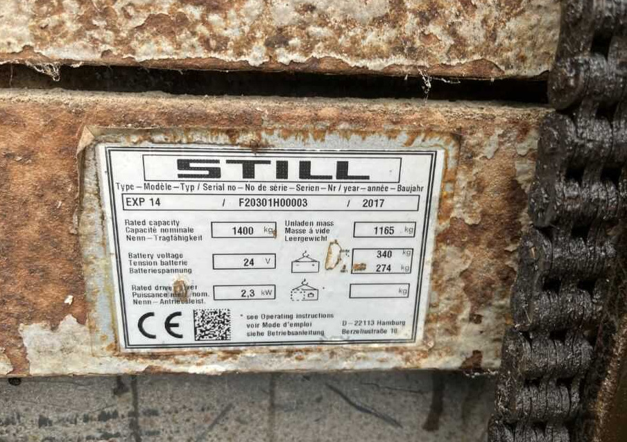 Still EXP14 - Штабелер: фото 4 Still EXP14 - Штабелер: фото 4