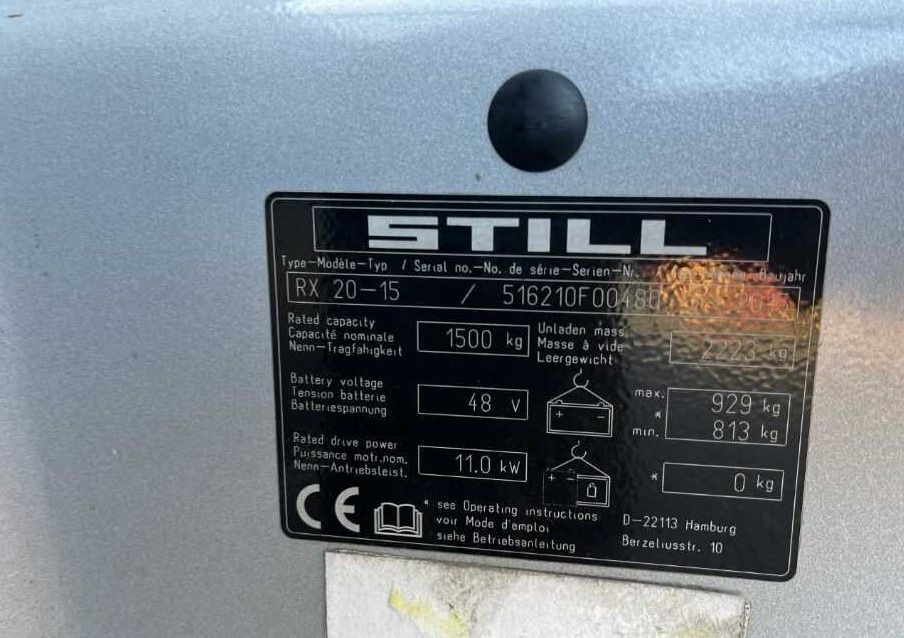 Still RX20-15 - Электропогрузчик: фото 4 Still RX20-15 - Электропогрузчик: фото 4