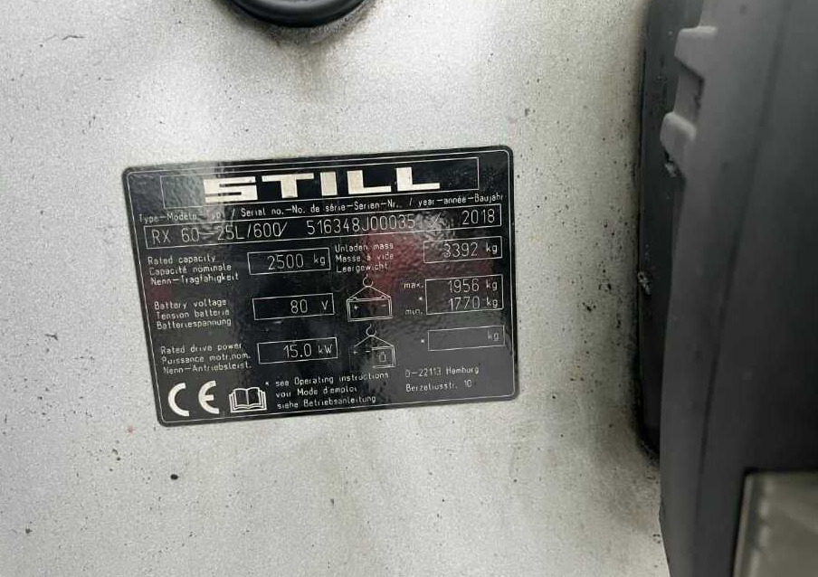 Still RX60-25 - Электропогрузчик: фото 4 Still RX60-25 - Электропогрузчик: фото 4