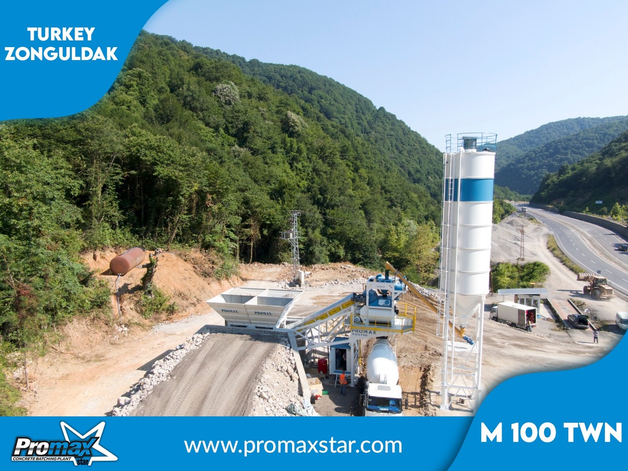 Новый Бетонный завод PROMAX MOBILE CONCRETE BATCHING PLANT M100-TWN (100m3/h): фото 6 Новый Бетонный завод PROMAX MOBILE CONCRETE BATCHING PLANT M100-TWN (100m3/h): фото 6