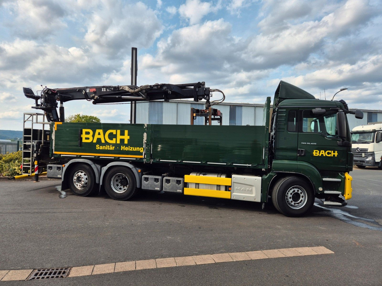 Грузовик бортовой/ Платформа, Автоманипулятор MAN TGS 26.420 6x2-4 LL Hiab 177K PRO 2 Stück: фото 6