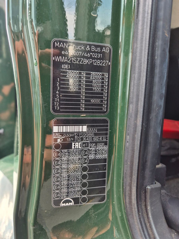 Грузовик бортовой/ Платформа, Автоманипулятор MAN TGS 26.420 6x2-4 LL Hiab 177K PRO 2 Stück: фото 16