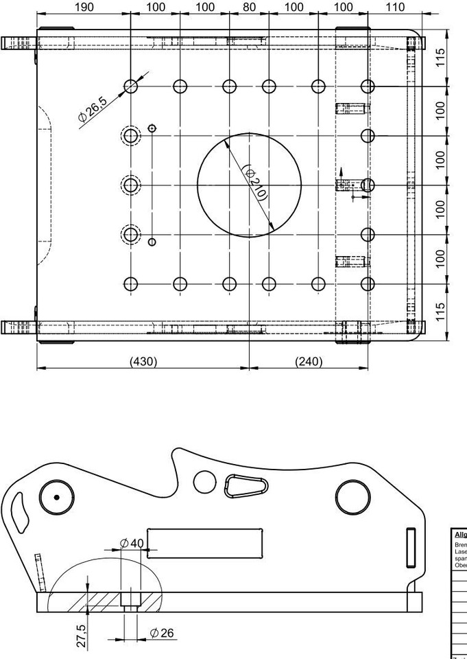 Сцепное устройство OilQuick OQ70/55 Adapterplatte für Westtech NEU: фото 11