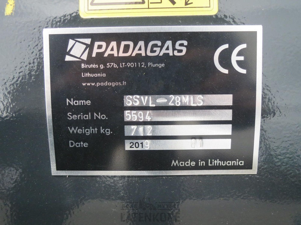 Отвал для снега Padagas Nivelaura SSVL-28M: фото 14