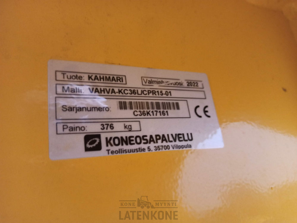 Грейфер для Строительной техники Vahva KC36 kaivinkoneen koura QS60 EC-Oil: фото 15