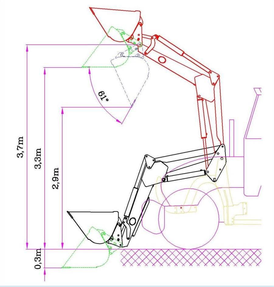 Hydrometal front loader AT-30 - Фронтальный погрузчик для трактора: фото 5 Hydrometal front loader AT-30 - Фронтальный погрузчик для трактора: фото 5