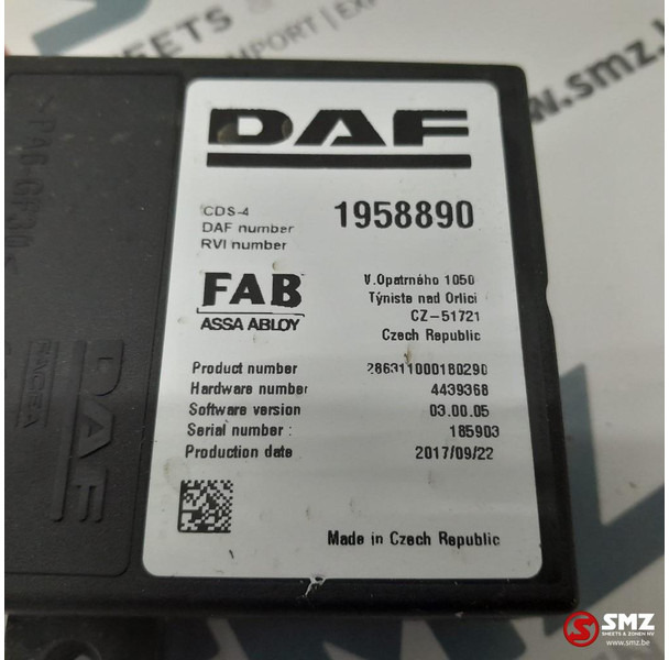 DAF Occ ECU CDS4 regeleenheid DAF - Блок управления для Грузовиков: фото 5 DAF Occ ECU CDS4 regeleenheid DAF - Блок управления для Грузовиков: фото 5