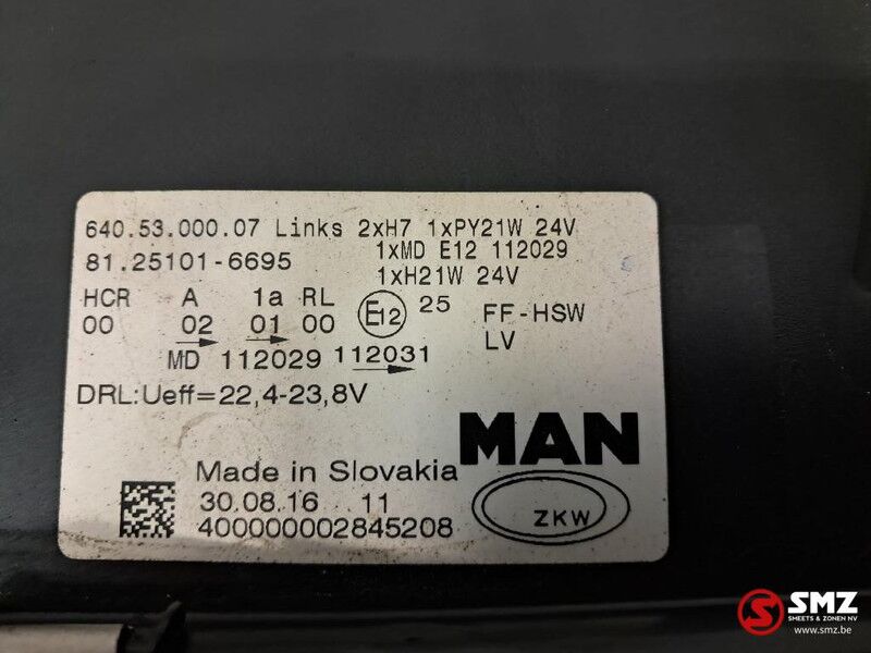 MAN Occ koplamp links RHD MAN - Передняя фара для Грузовиков: фото 5 MAN Occ koplamp links RHD MAN - Передняя фара для Грузовиков: фото 5