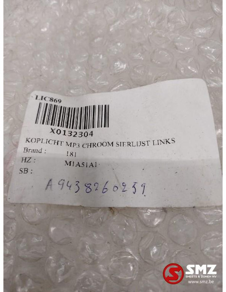 Mercedes-Benz Occ chrome frame verlichting links Mercedes Actros - Свет/ Освещение для Грузовиков: фото 3 Mercedes-Benz Occ chrome frame verlichting links Mercedes Actros - Свет/ Освещение для Грузовиков: фото 3