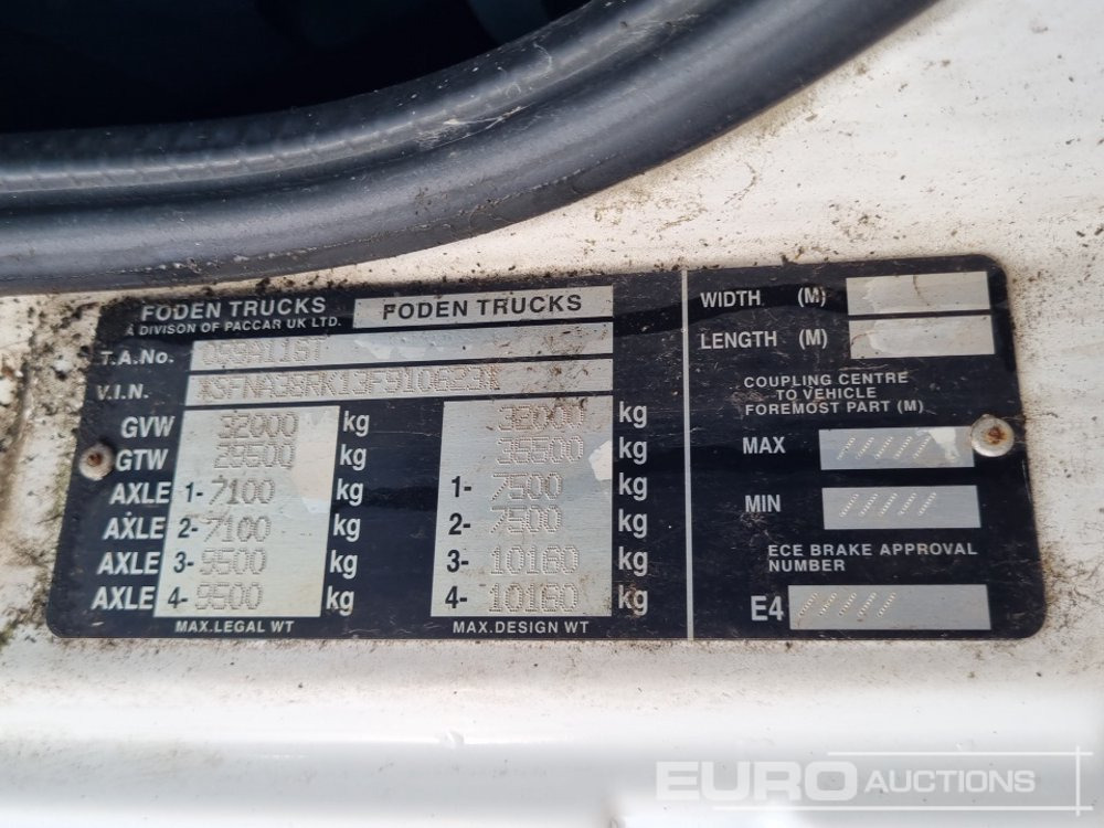 Самосвал 2002 Foden X400: фото 36 Самосвал 2002 Foden X400: фото 36