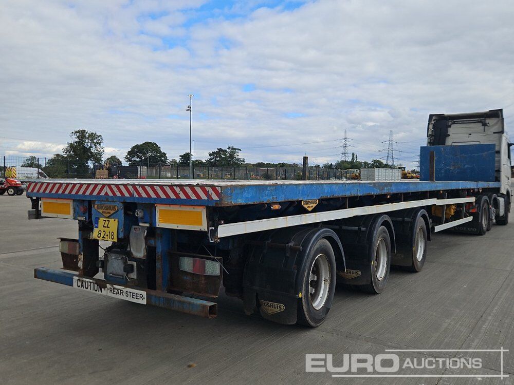 2004 BrosHAUS Tri Axle Extendable Ballast Trailer, Rear Steer - Прицеп бортовой/ Платформа: фото 5 2004 BrosHAUS Tri Axle Extendable Ballast Trailer, Rear Steer - Прицеп бортовой/ Платформа: фото 5