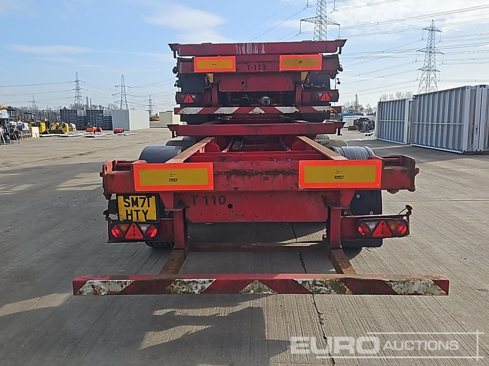 2008 SDC Tri Axle Sliding Skeletal Container Trailer - Полуприцеп бортовой/ Платформа: фото 4 2008 SDC Tri Axle Sliding Skeletal Container Trailer - Полуприцеп бортовой/ Платформа: фото 4