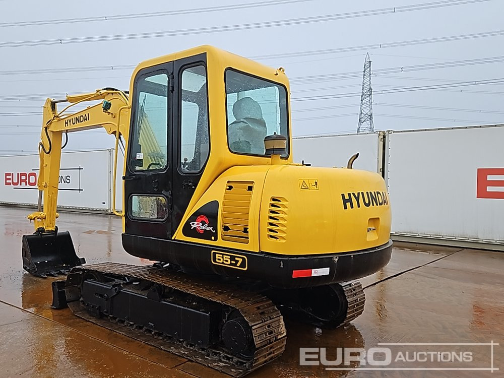 2011 Hyundai R55-7 - Мини-экскаватор: фото 3 2011 Hyundai R55-7 - Мини-экскаватор: фото 3
